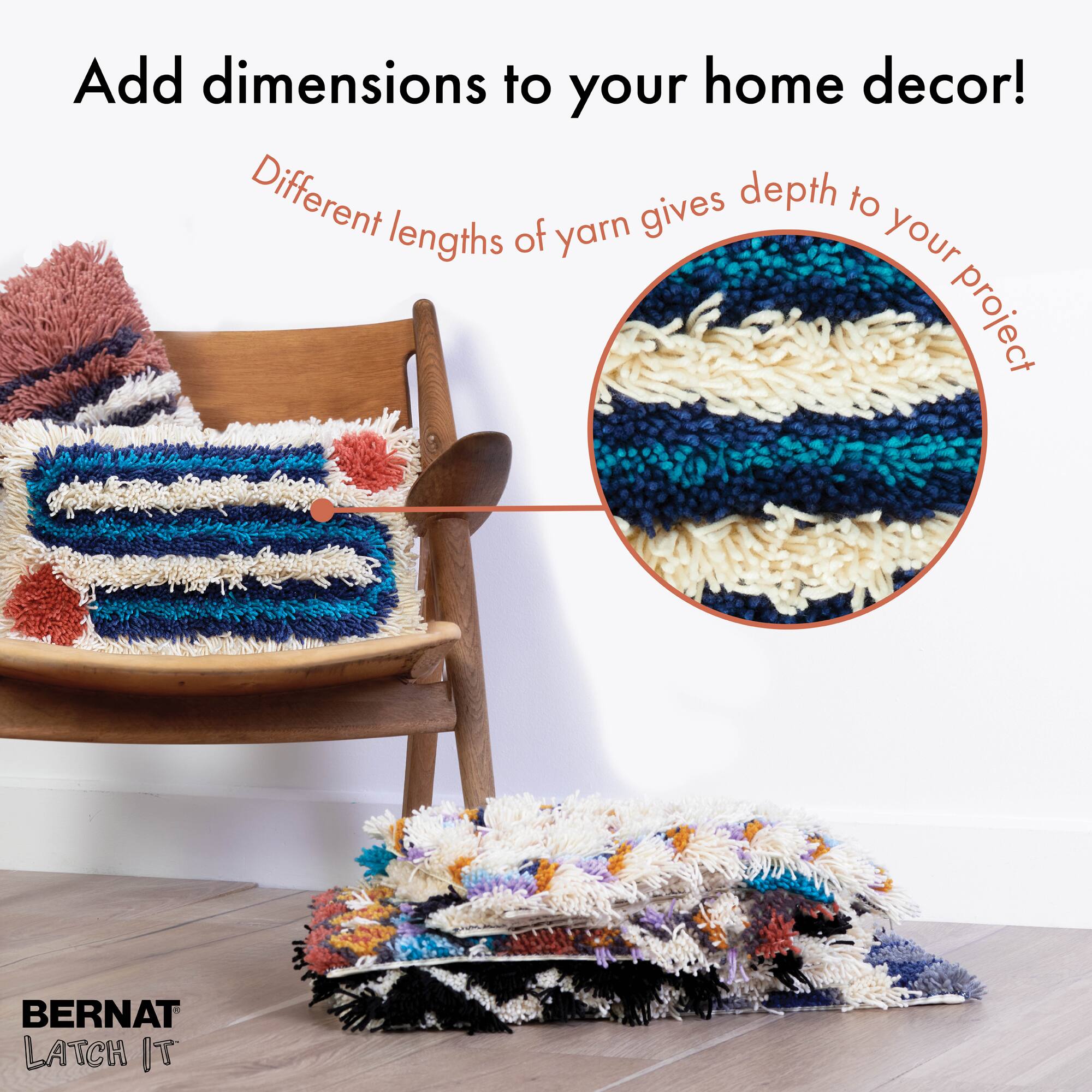 Bernat® Latch It™ Winding Road Boho Yarn Kit